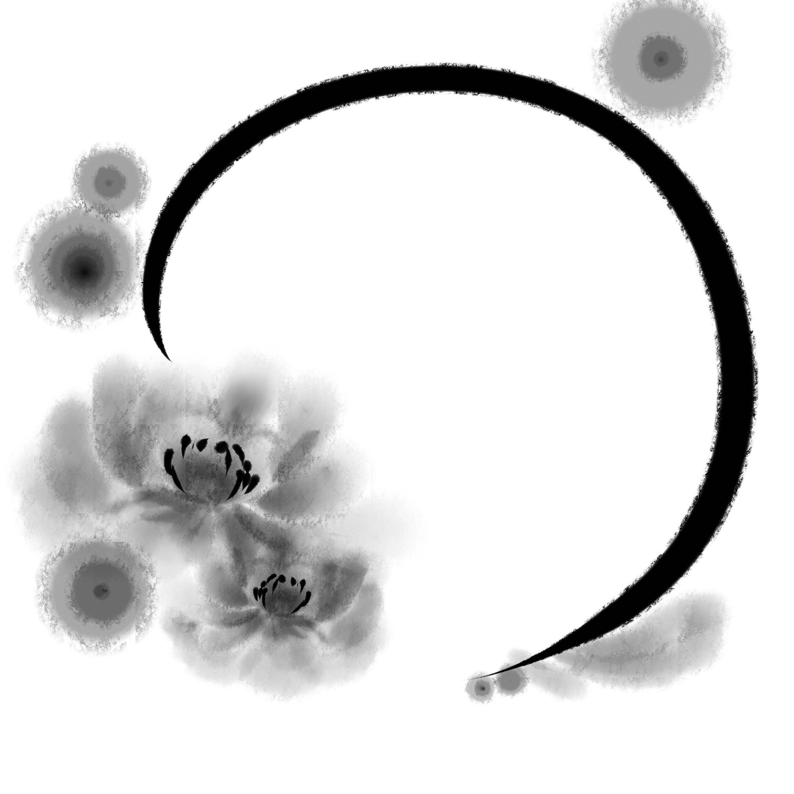 水墨素材：点开查看更多